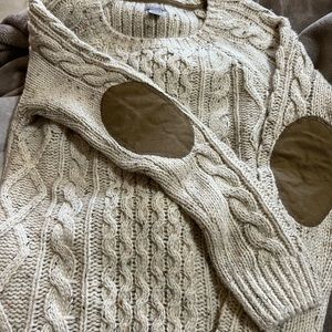 Carhartt sweater with elbow patches like new!